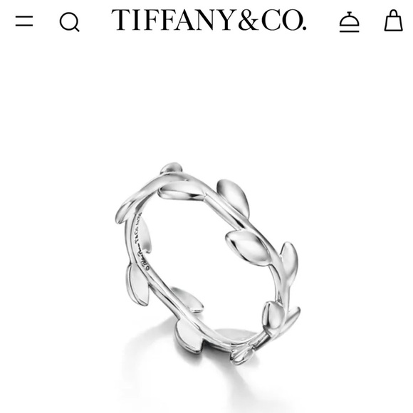 Tiffany & Co Paloma Picasso Olive leaf band ring
